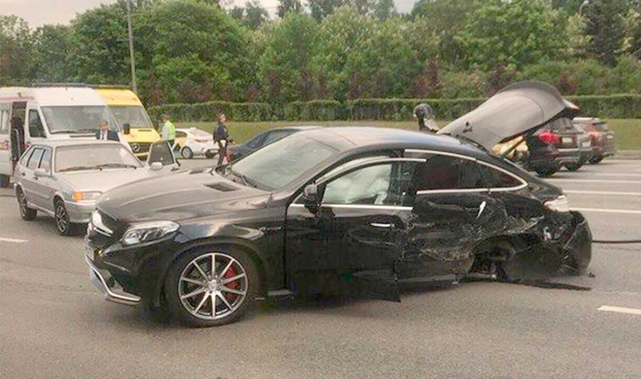 Аварии дорогих автомобилей
